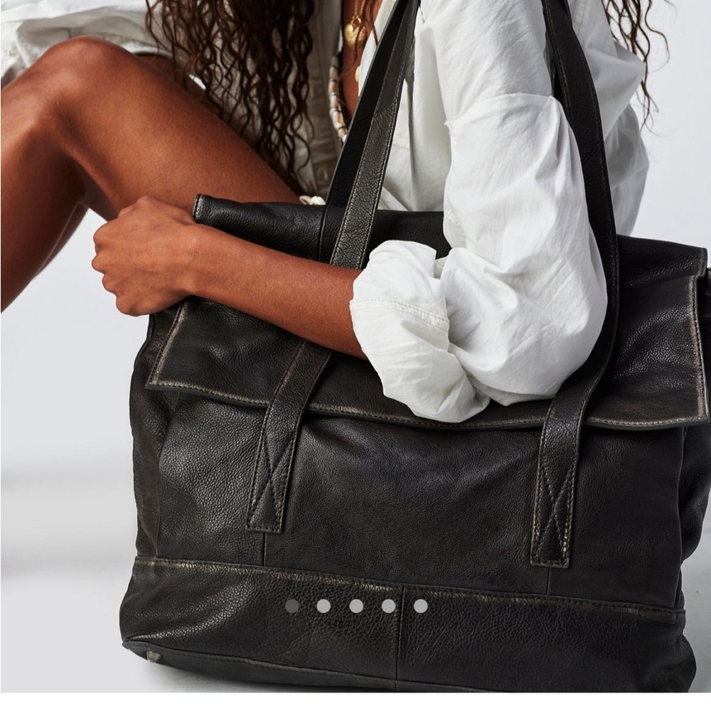 Free People Labrea Leather Tote Bag